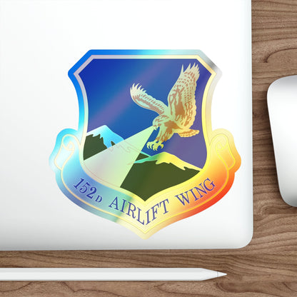 152d Airlift Wing (U.S. Air Force) Holographic STICKER Die-Cut Vinyl Decal-The Sticker Space