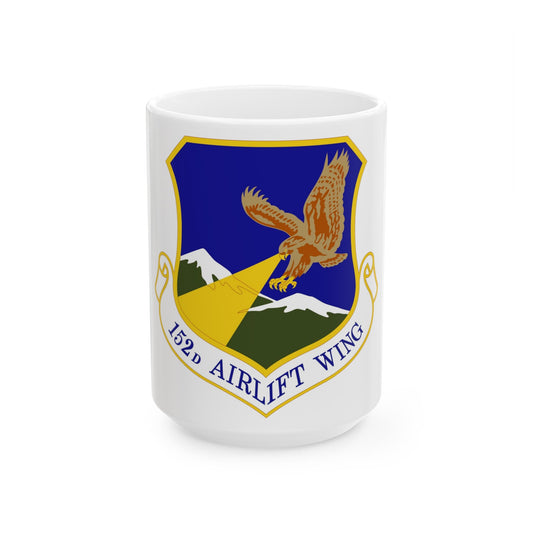 152d Airlift Wing (U.S. Air Force) White Coffee Mug-15oz-The Sticker Space