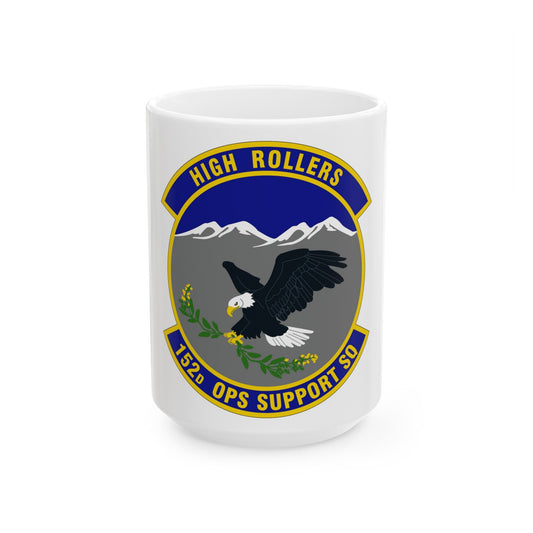 152d Operations Support Squadron (U.S. Air Force) White Coffee Mug-15oz-The Sticker Space