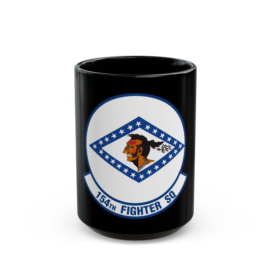 154 Fighter Squadron (U.S. Air Force) Black Coffee Mug