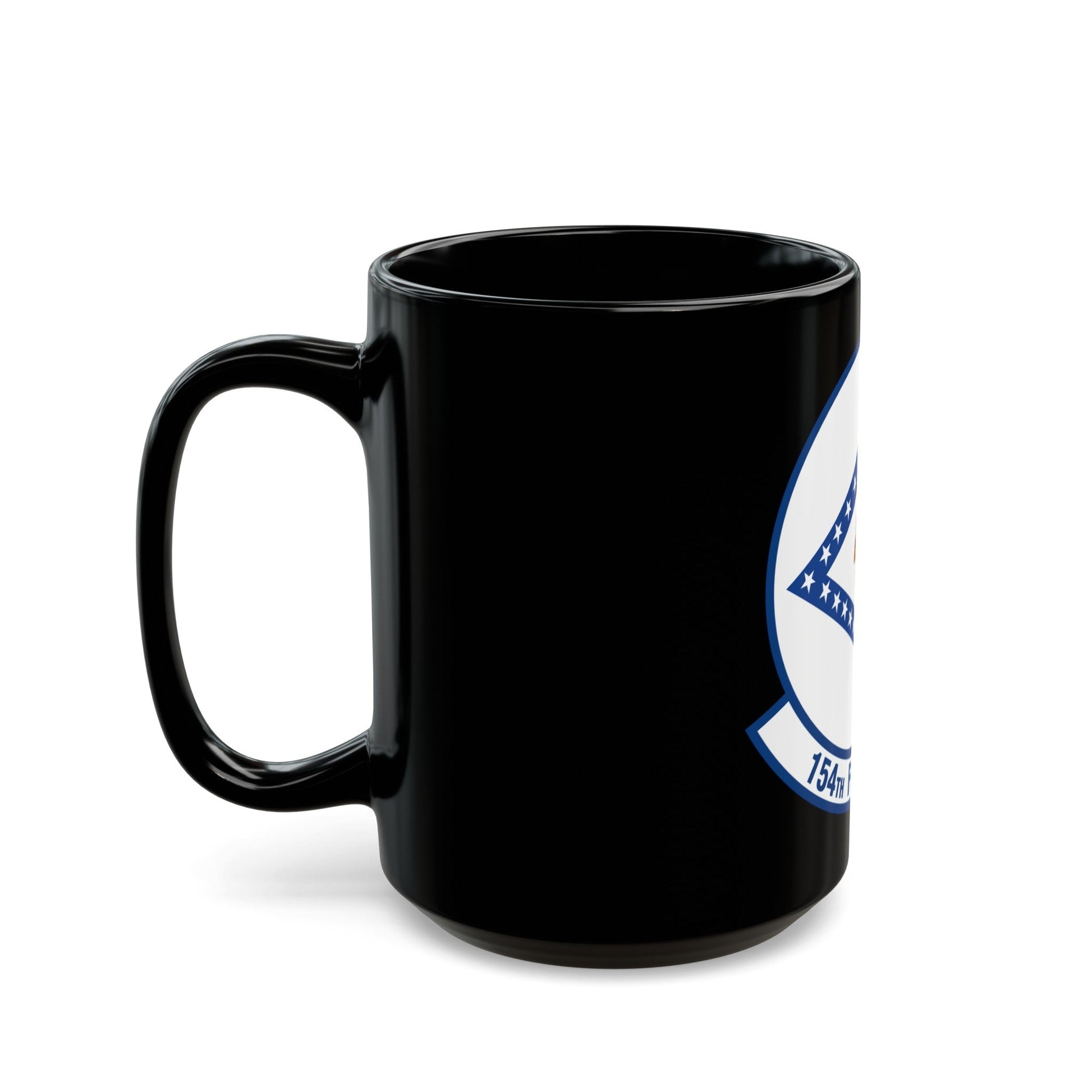 154 Fighter Squadron (U.S. Air Force) Black Coffee Mug-The Sticker Space