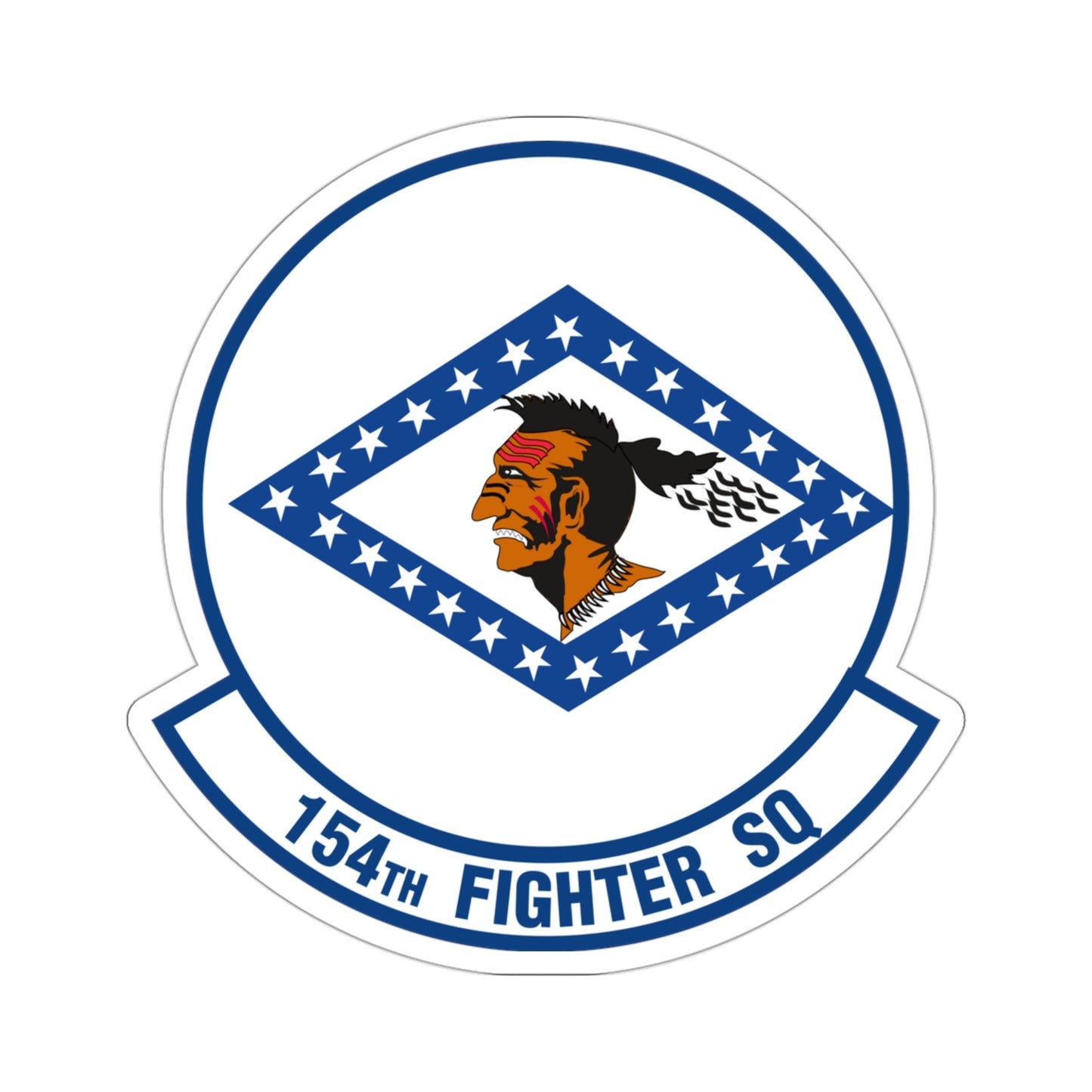 154 Fighter Squadron (U.S. Air Force) STICKER Vinyl Die-Cut Decal-3 Inch-The Sticker Space