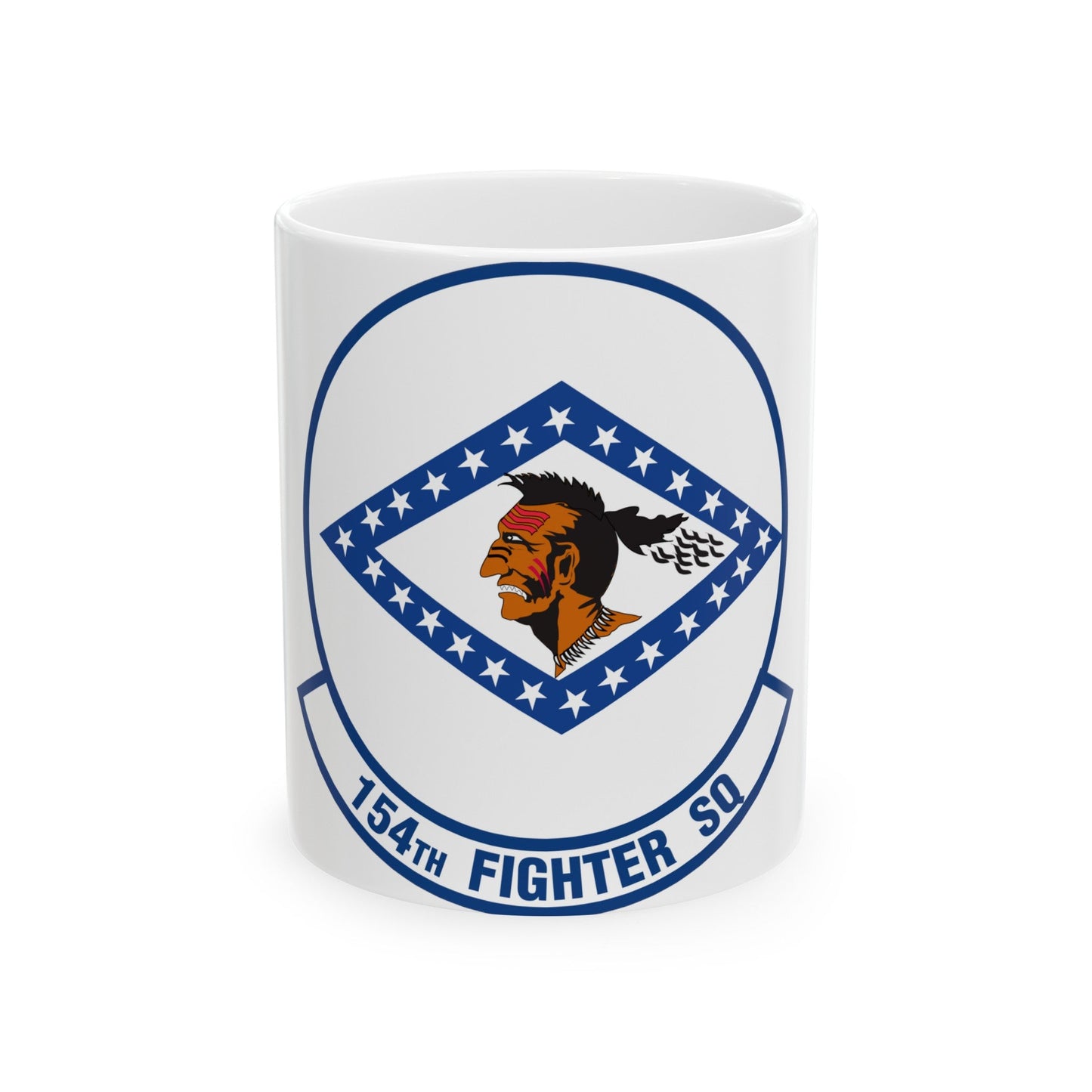 154 Fighter Squadron (U.S. Air Force) White Coffee Mug-11oz-The Sticker Space