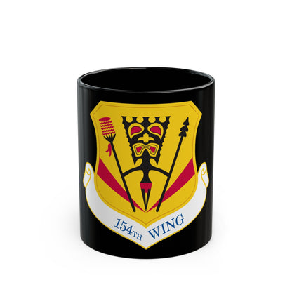 154th Wing (U.S. Air Force) Black Coffee Mug-11oz-The Sticker Space