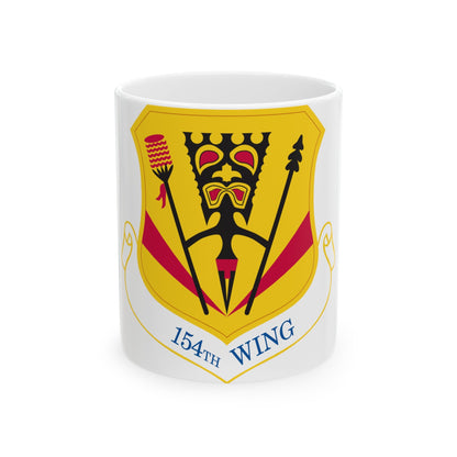 154th Wing (U.S. Air Force) White Coffee Mug-11oz-The Sticker Space