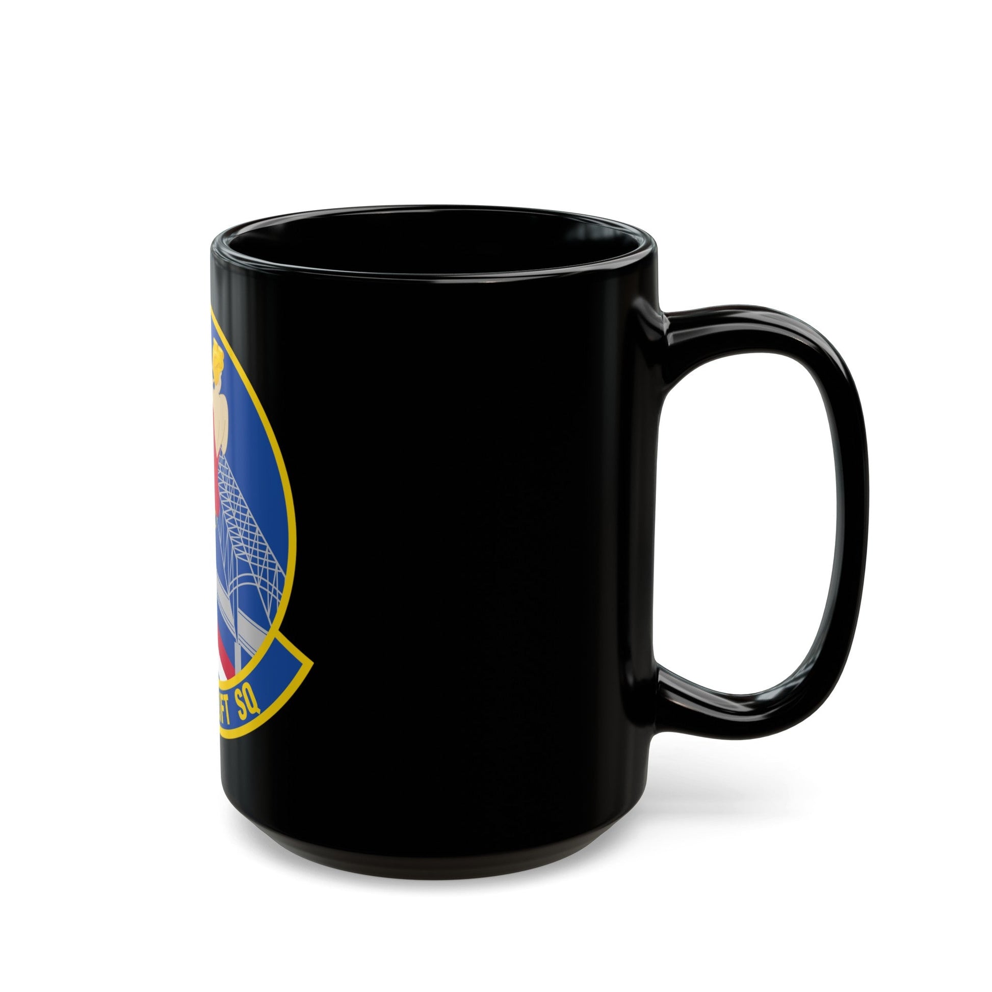 155 Airlift Squadron (U.S. Air Force) Black Coffee Mug-The Sticker Space