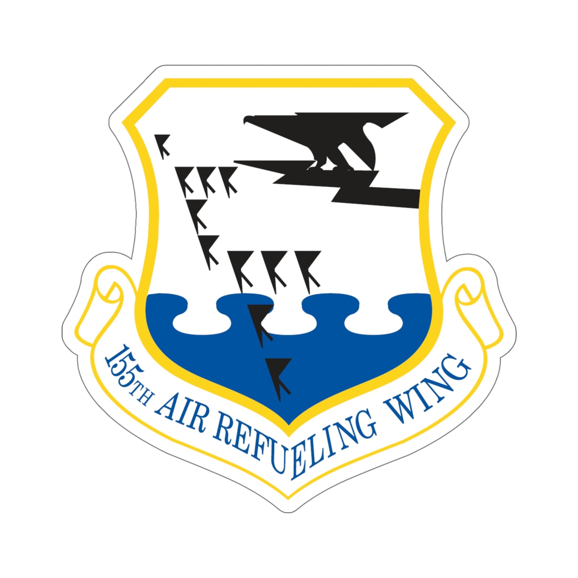 155th Air Refueling Wing (U.S. Air Force) STICKER Vinyl Die-Cut Decal-6 Inch-The Sticker Space