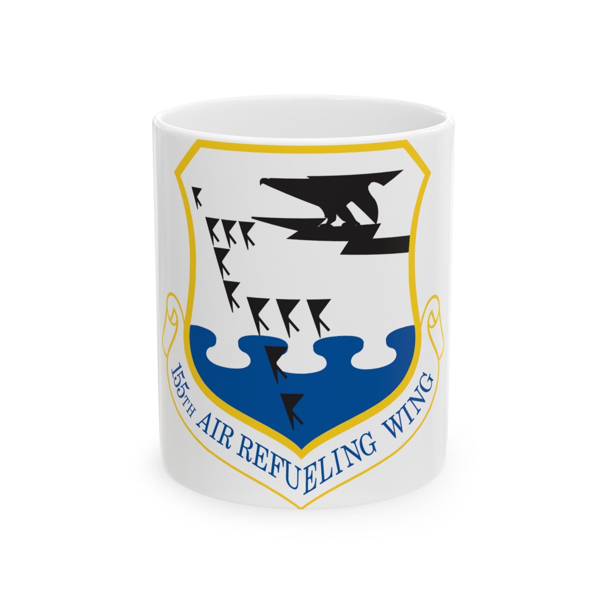 155th Air Refueling Wing (U.S. Air Force) White Coffee Mug-11oz-The Sticker Space