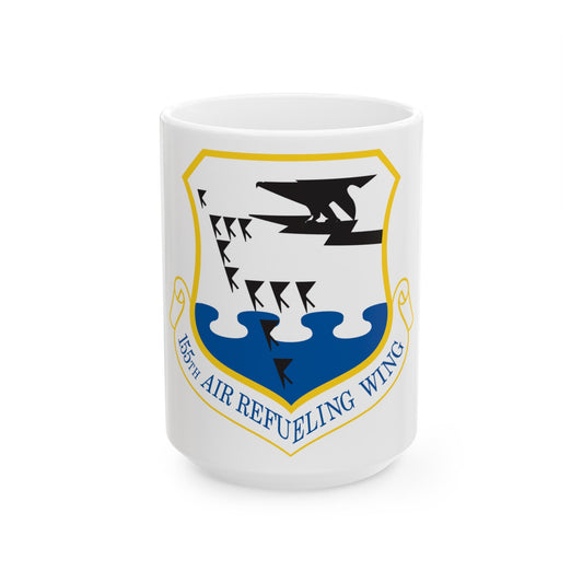 155th Air Refueling Wing (U.S. Air Force) White Coffee Mug-15oz-The Sticker Space