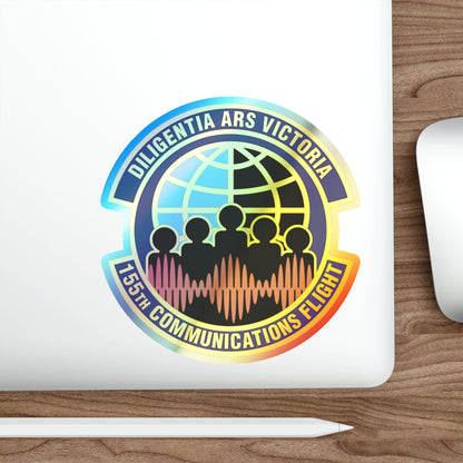 155th Communications Flight (U.S. Air Force) Holographic STICKER Die-Cut Vinyl Decal-The Sticker Space