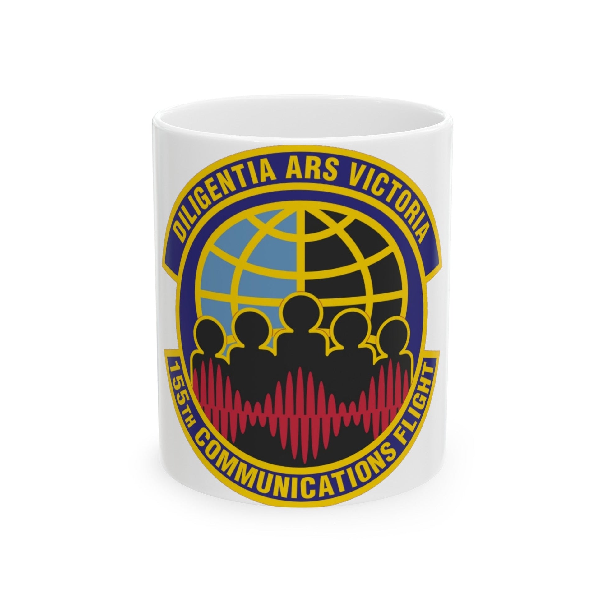155th Communications Flight (U.S. Air Force) White Coffee Mug-11oz-The Sticker Space