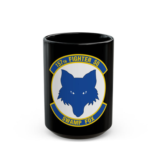 157 Fighter Squadron (U.S. Air Force) Black Coffee Mug-15oz-The Sticker Space
