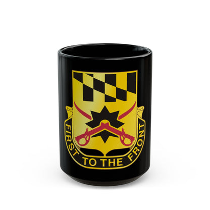 158 Cavalry Regiment (U.S. Army) Black Coffee Mug-15oz-The Sticker Space