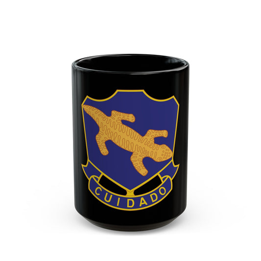 158th Infantry Regiment (U.S. Army) Black Coffee Mug-15oz-The Sticker Space