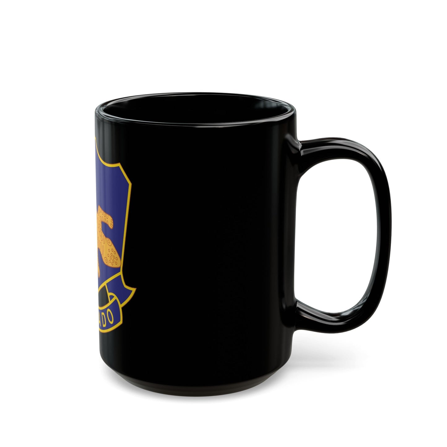 158th Infantry Regiment (U.S. Army) Black Coffee Mug-The Sticker Space