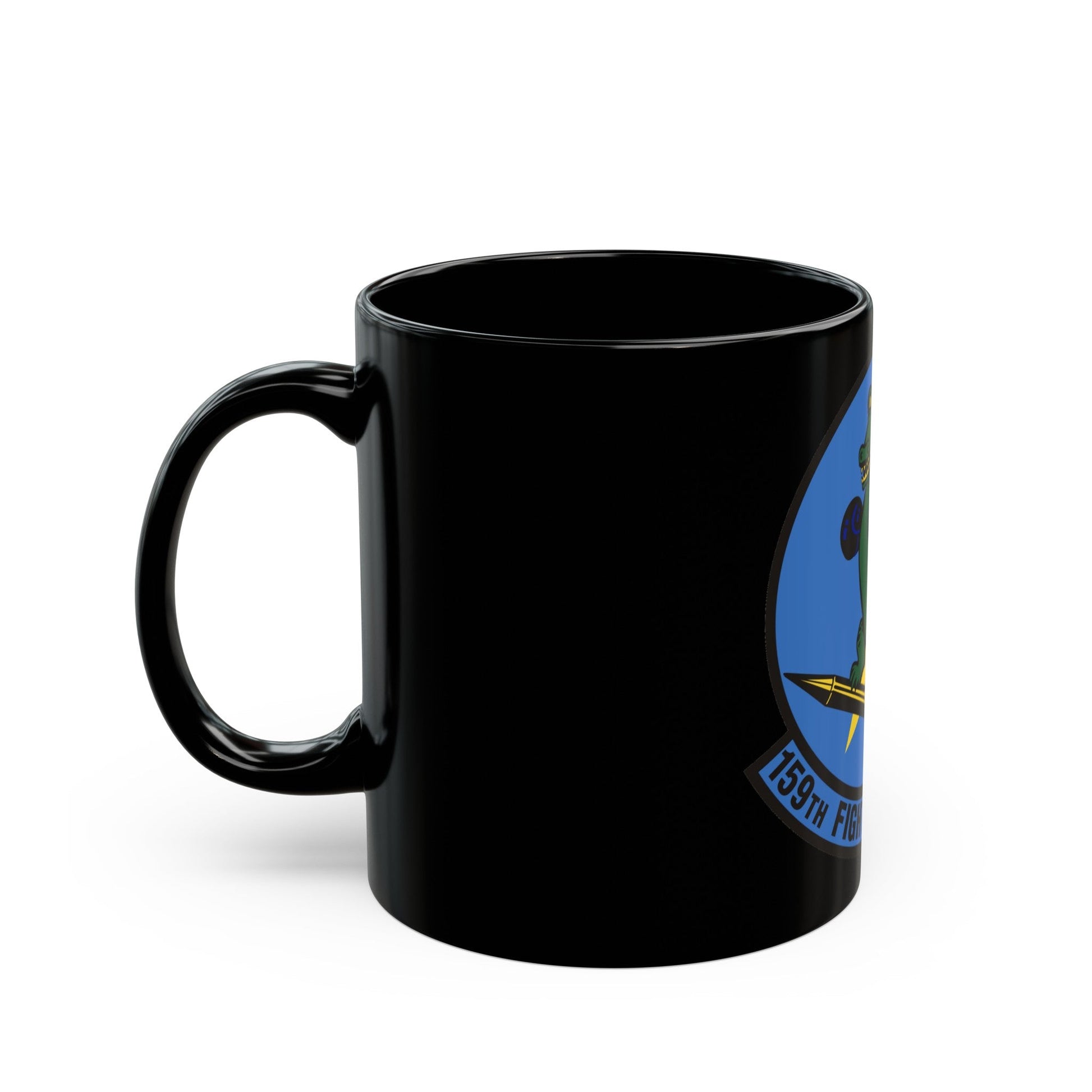 159th Fighter Squadron (U.S. Air Force) Black Coffee Mug-The Sticker Space