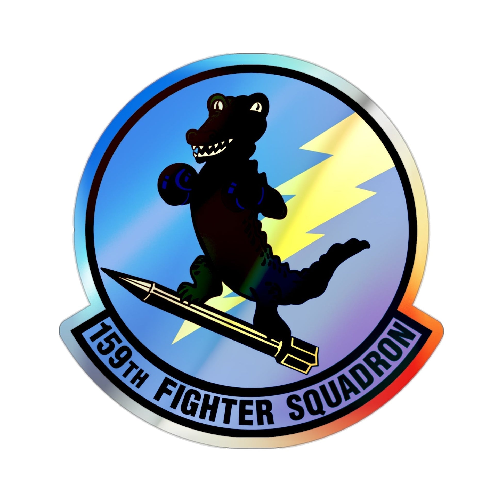 159th Fighter Squadron (U.S. Air Force) Holographic STICKER Die-Cut Vinyl Decal-2 Inch-The Sticker Space