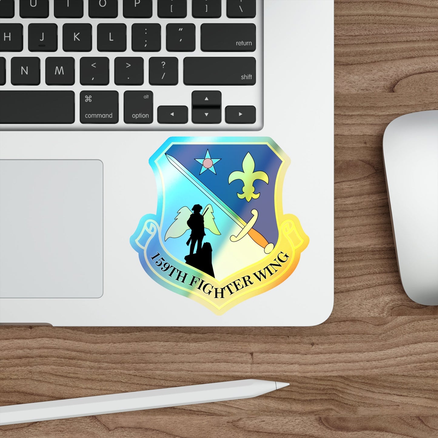 159th Fighter Wing (U.S. Air Force) Holographic STICKER Die-Cut Vinyl Decal-The Sticker Space