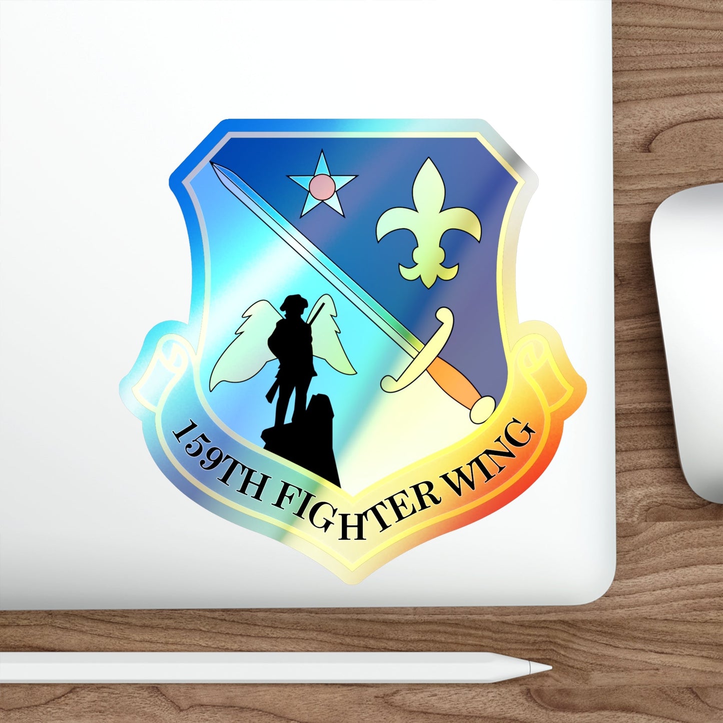 159th Fighter Wing (U.S. Air Force) Holographic STICKER Die-Cut Vinyl Decal-The Sticker Space