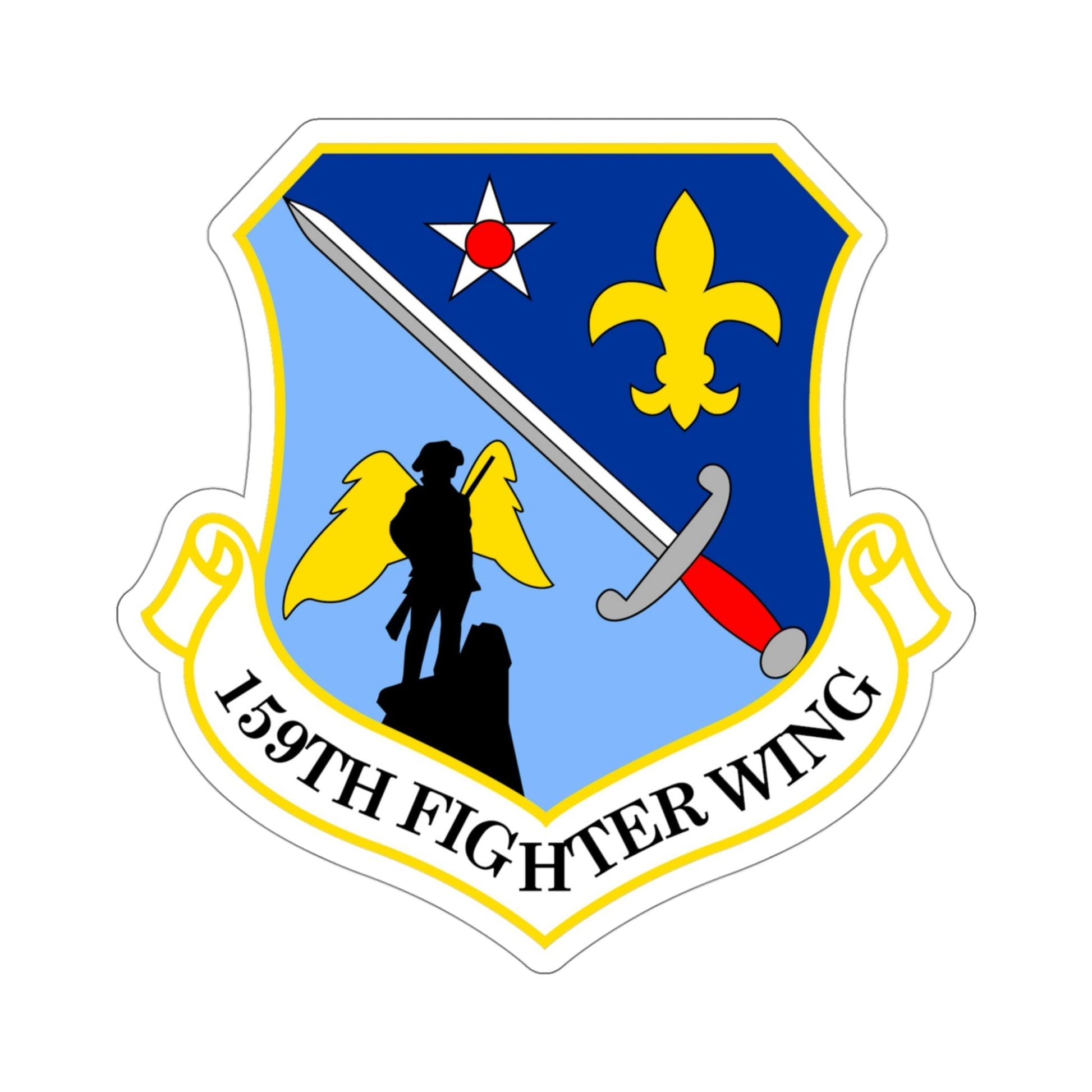 159th Fighter Wing (U.S. Air Force) STICKER Vinyl Die-Cut Decal-4 Inch-The Sticker Space