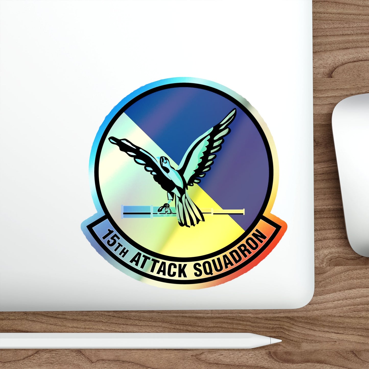 15th Attack Squadron (U.S. Air Force) Holographic STICKER Die-Cut Vinyl Decal-The Sticker Space