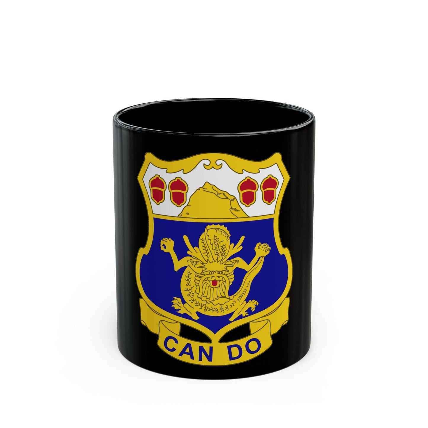 15th Infantry Regiment (U.S. Army) Black Coffee Mug-11oz-The Sticker Space