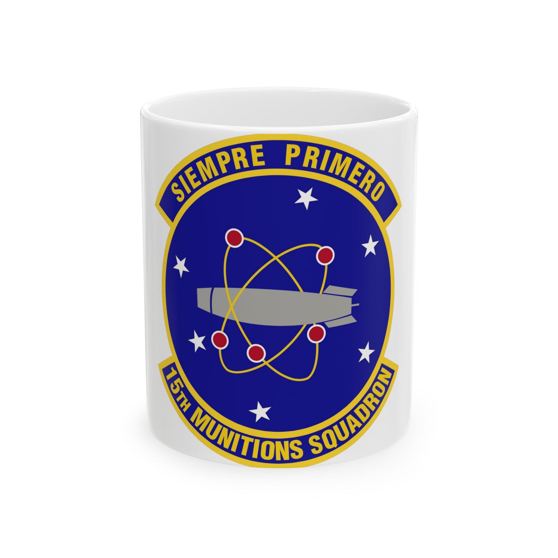 15th Munitions Squadron (U.S. Air Force) White Coffee Mug-11oz-The Sticker Space