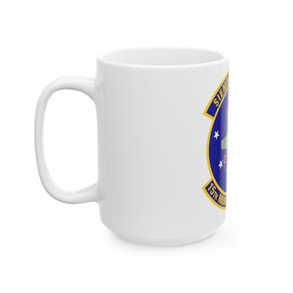15th Munitions Squadron (U.S. Air Force) White Coffee Mug-The Sticker Space