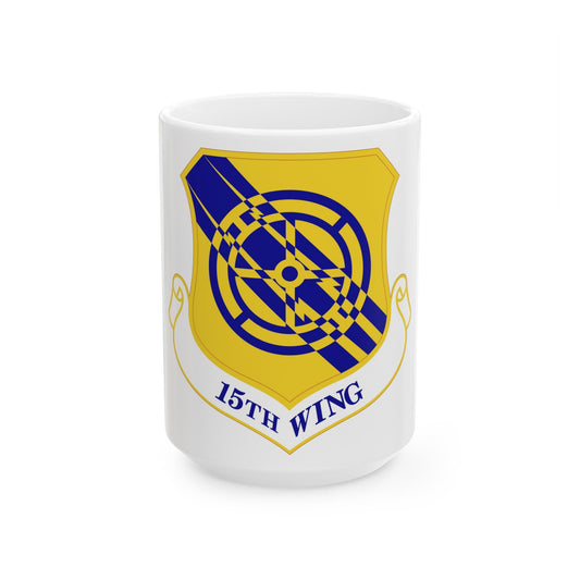 15th Wing (U.S. Air Force) White Coffee Mug