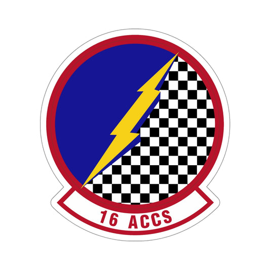 16 Airborne Command and Control Squadron ACC (U.S. Air Force) STICKER Vinyl Die-Cut Decal-6 Inch-The Sticker Space