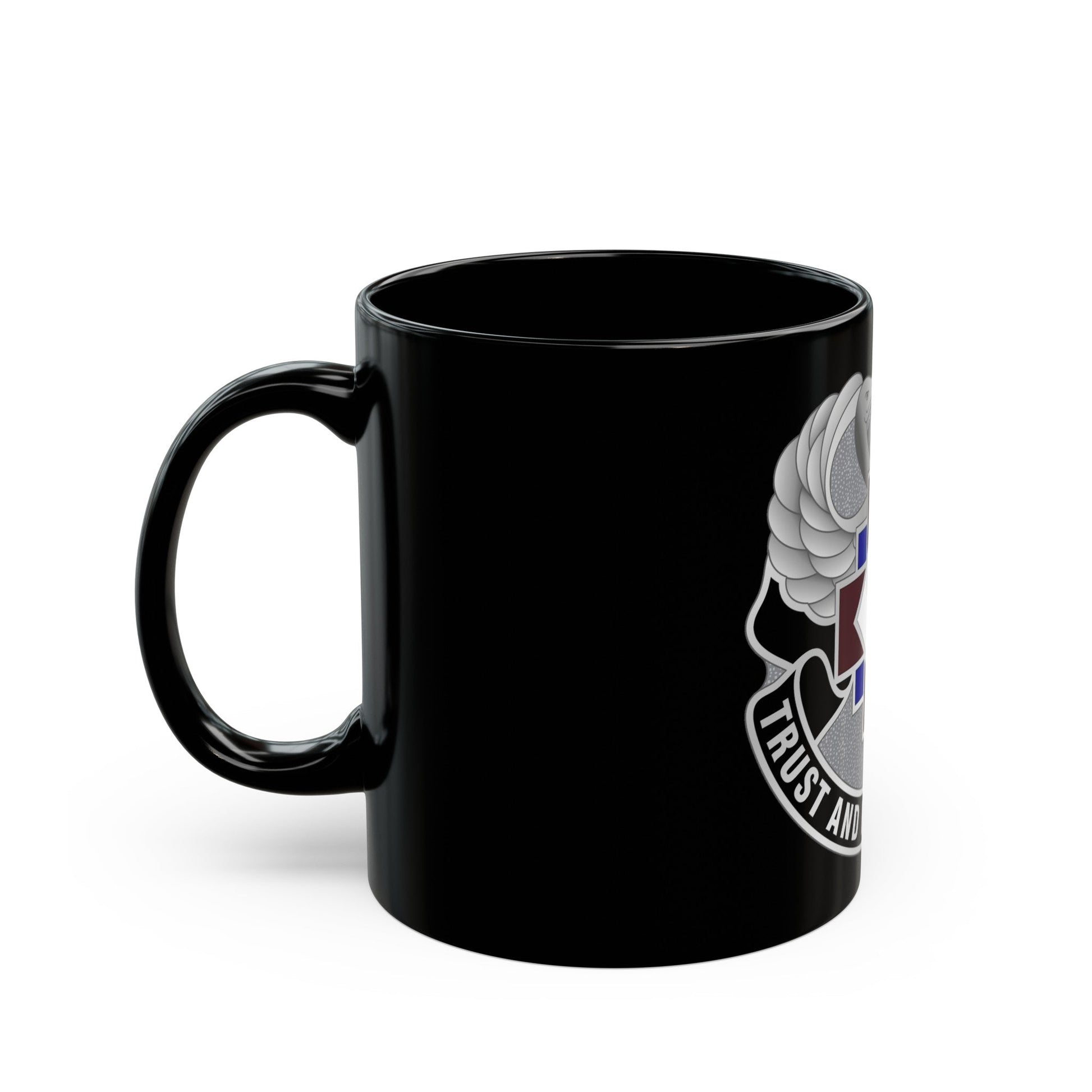 16 Hospital Center (U.S. Army) Black Coffee Mug-The Sticker Space