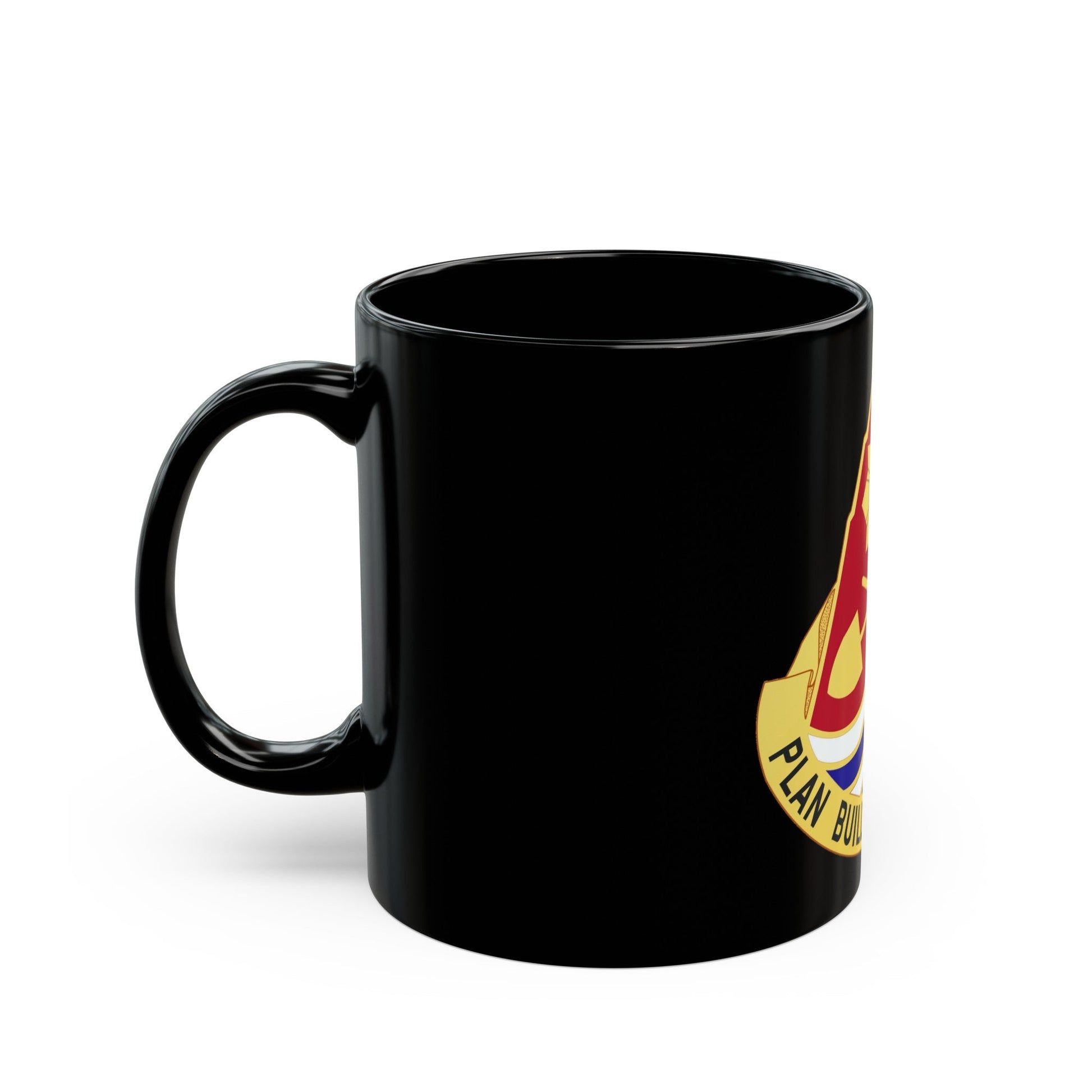 160 Engineer Group (U.S. Army) Black Coffee Mug-The Sticker Space