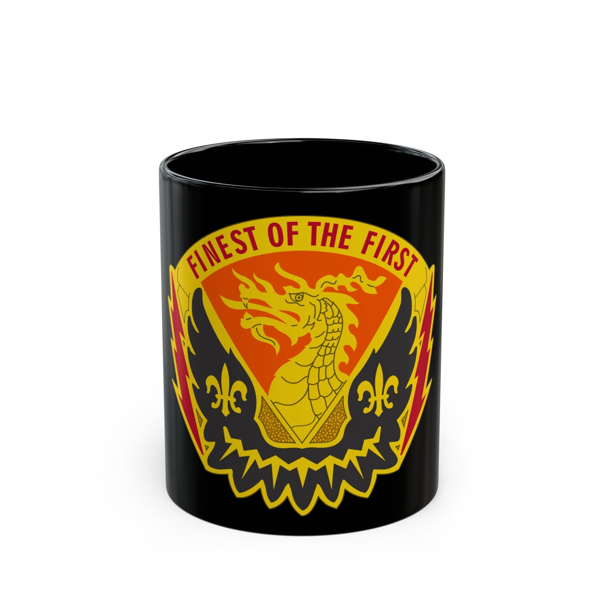 160 Signal Brigade 2 (U.S. Army) Black Coffee Mug-11oz-The Sticker Space