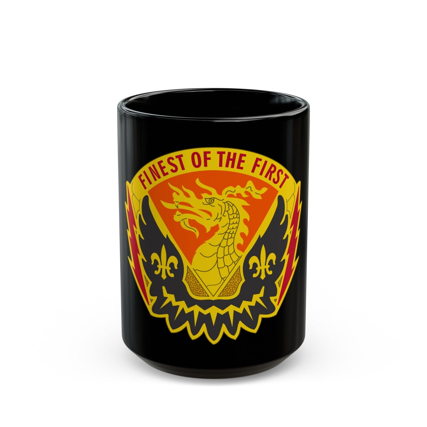 160 Signal Brigade 2 (U.S. Army) Black Coffee Mug-15oz-The Sticker Space