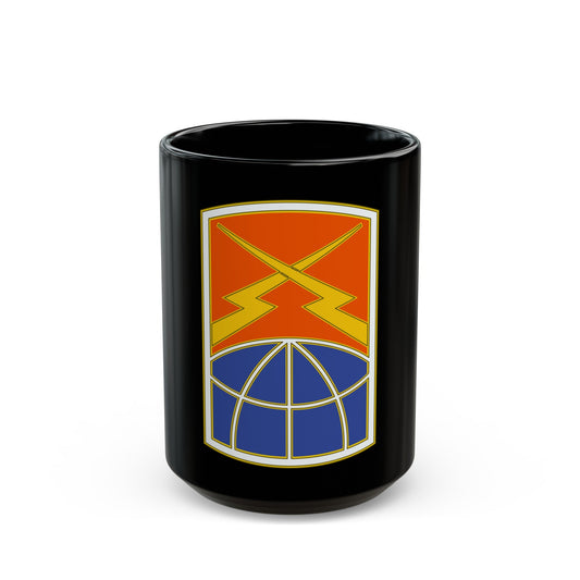 160 Signal Brigade 3 (U.S. Army) Black Coffee Mug-15oz-The Sticker Space