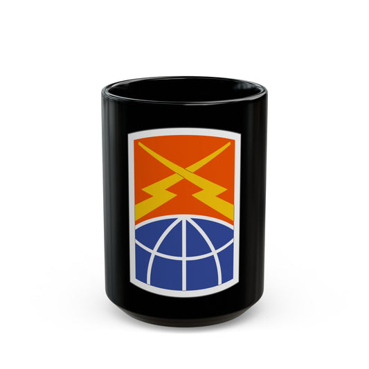 160 Signal Brigade (U.S. Army) Black Coffee Mug-15oz-The Sticker Space