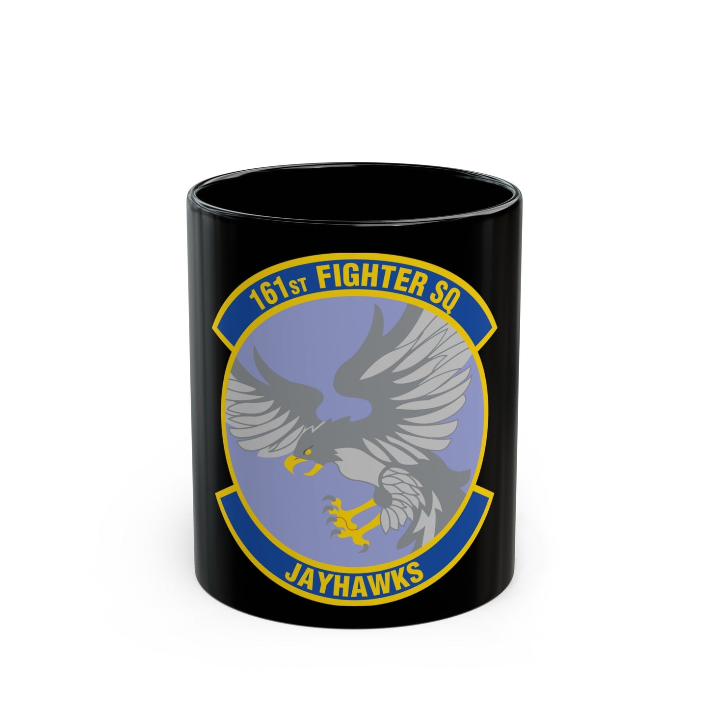 161 Fighter Squadron (U.S. Air Force) Black Coffee Mug-11oz-The Sticker Space