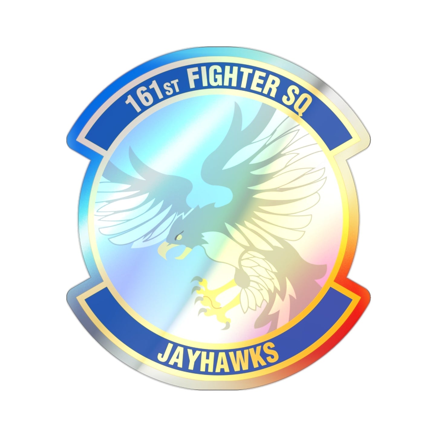161 Fighter Squadron (U.S. Air Force) Holographic STICKER Die-Cut Vinyl Decal-2 Inch-The Sticker Space