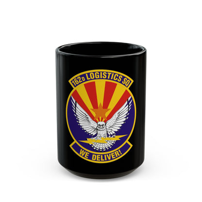 162d Logistics Squadron (U.S. Air Force) Black Coffee Mug-15oz-The Sticker Space