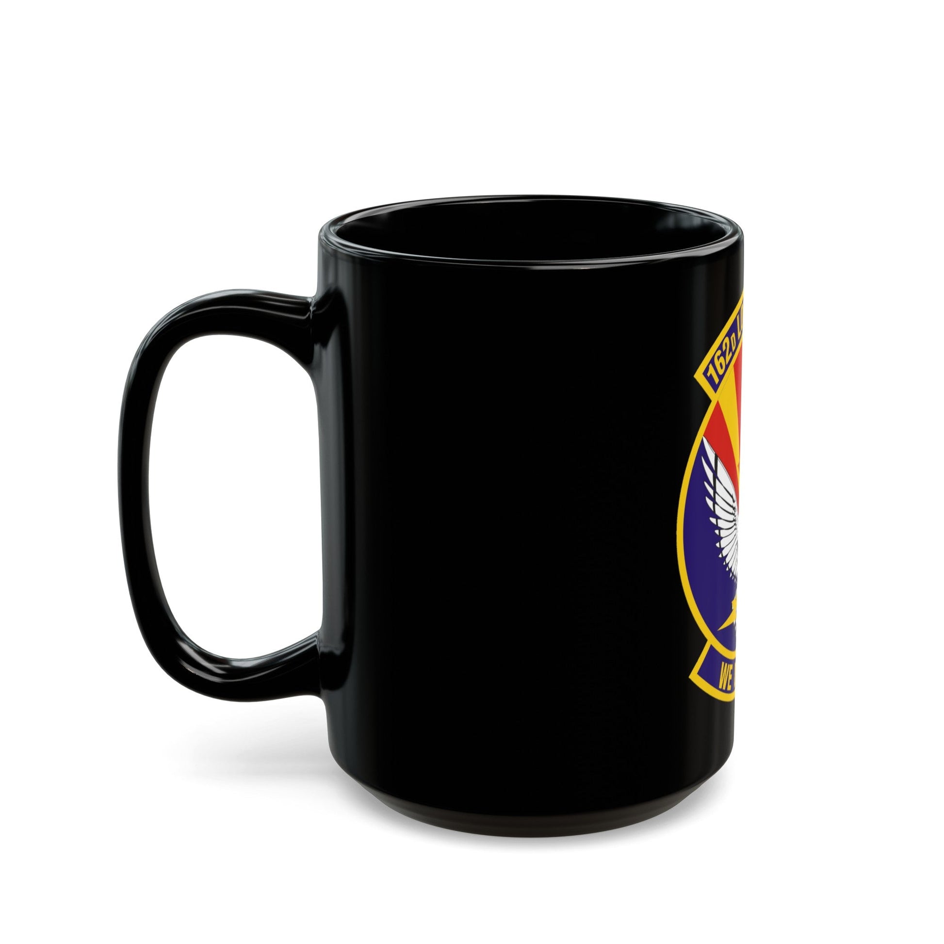 162d Logistics Squadron (U.S. Air Force) Black Coffee Mug-The Sticker Space