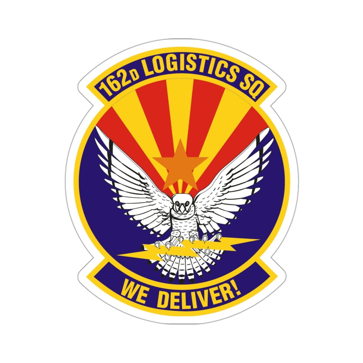 162d Logistics Squadron (U.S. Air Force) STICKER Vinyl Die-Cut Decal-3 Inch-The Sticker Space