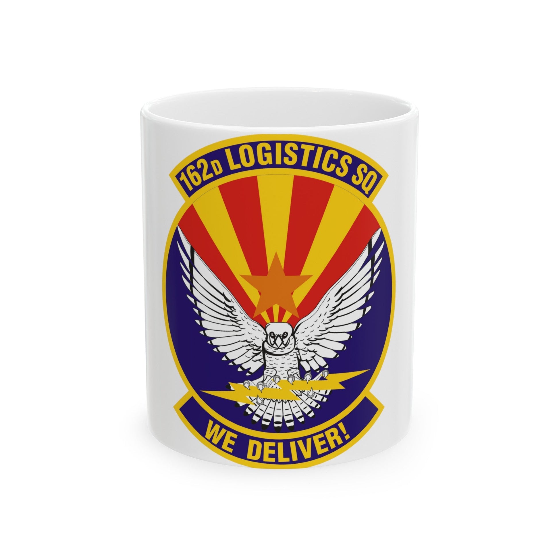 162d Logistics Squadron (U.S. Air Force) White Coffee Mug-11oz-The Sticker Space