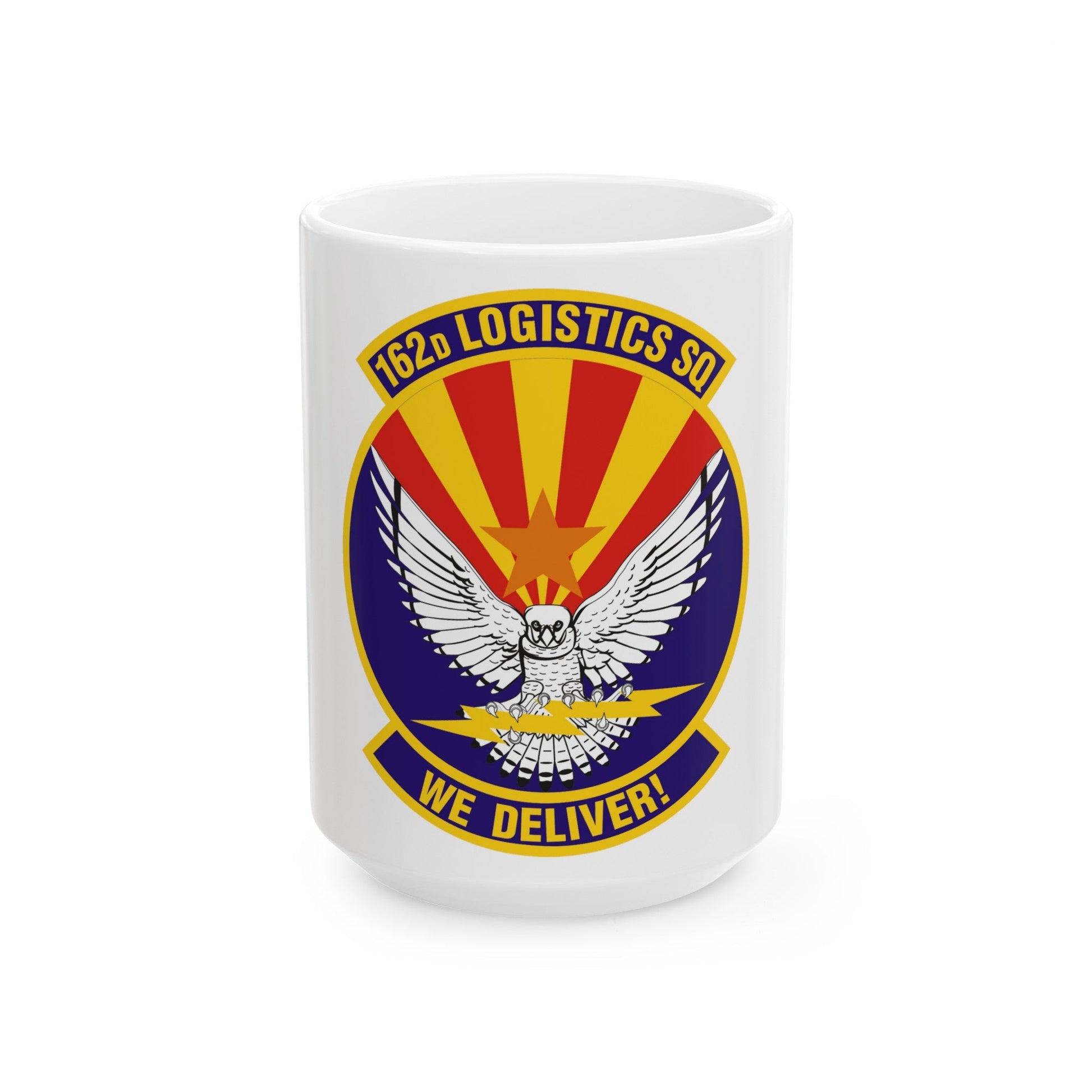 162d Logistics Squadron (U.S. Air Force) White Coffee Mug-15oz-The Sticker Space