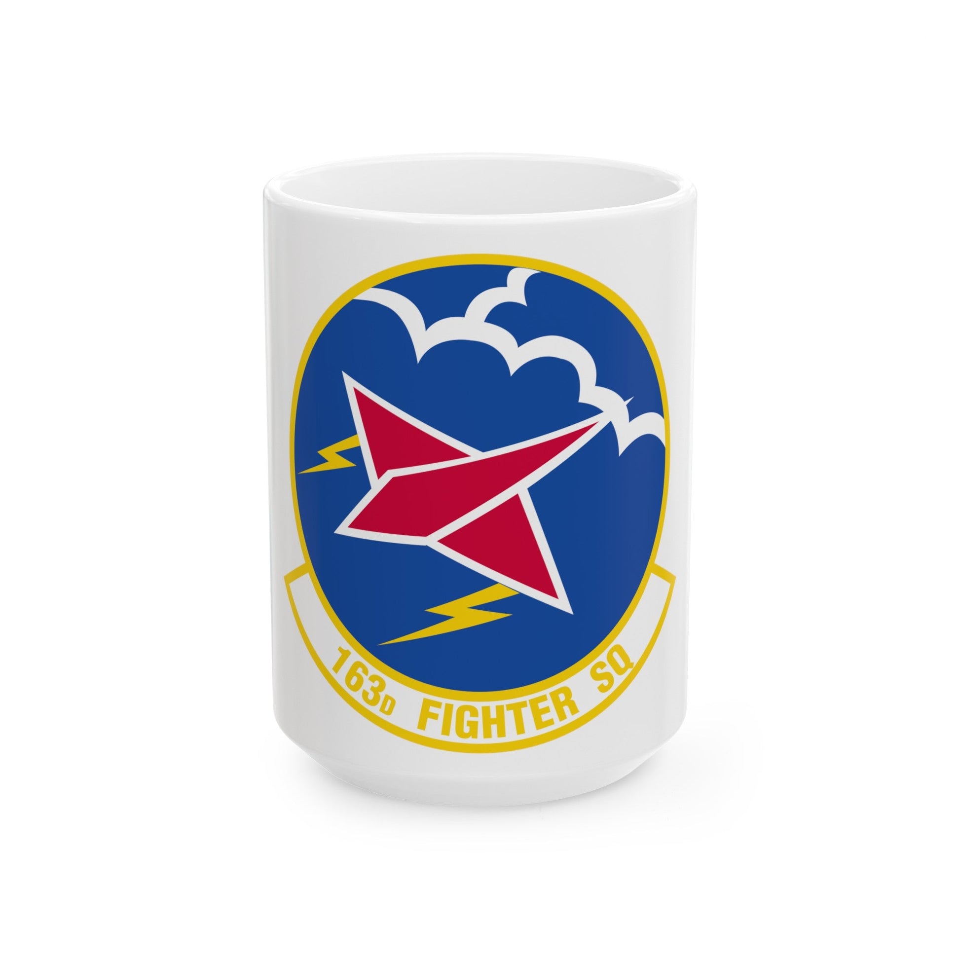163 Fighter Squadron (U.S. Air Force) White Coffee Mug-15oz-The Sticker Space
