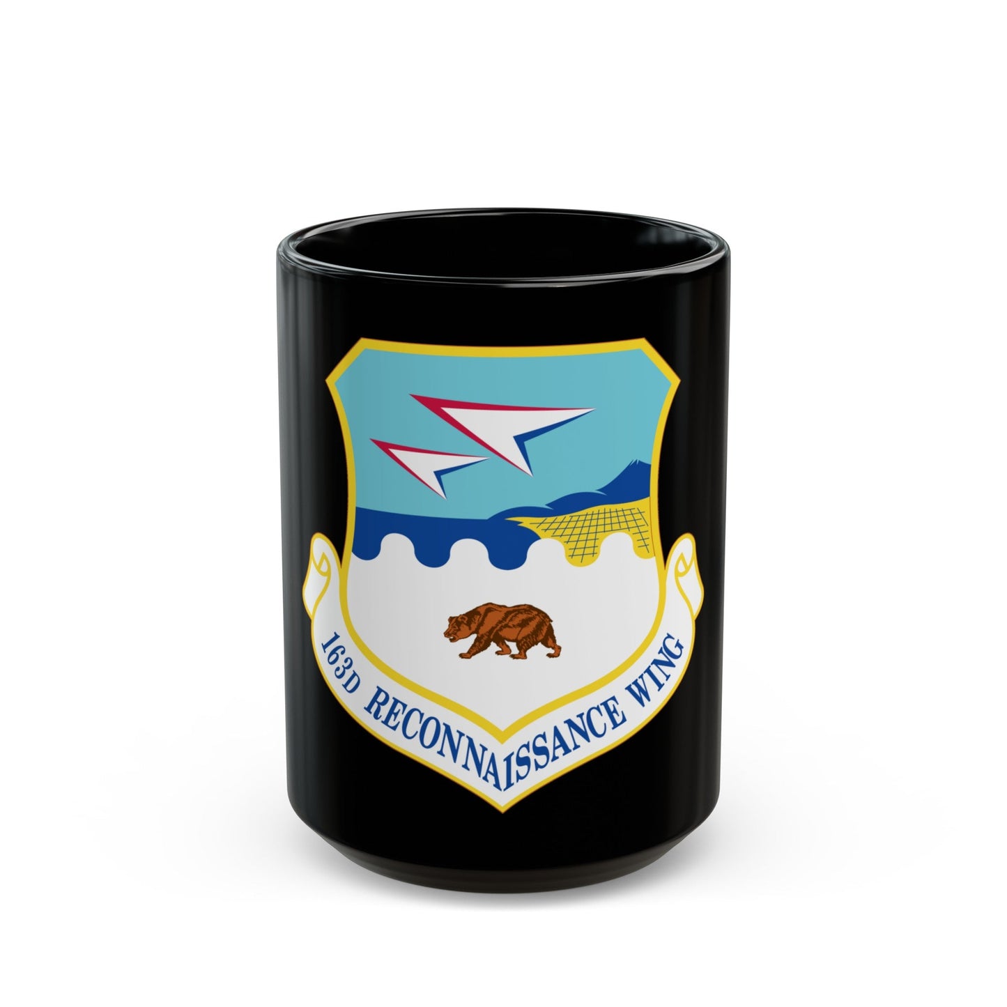 163d Attack Wing (U.S. Air Force) Black Coffee Mug-15oz-The Sticker Space