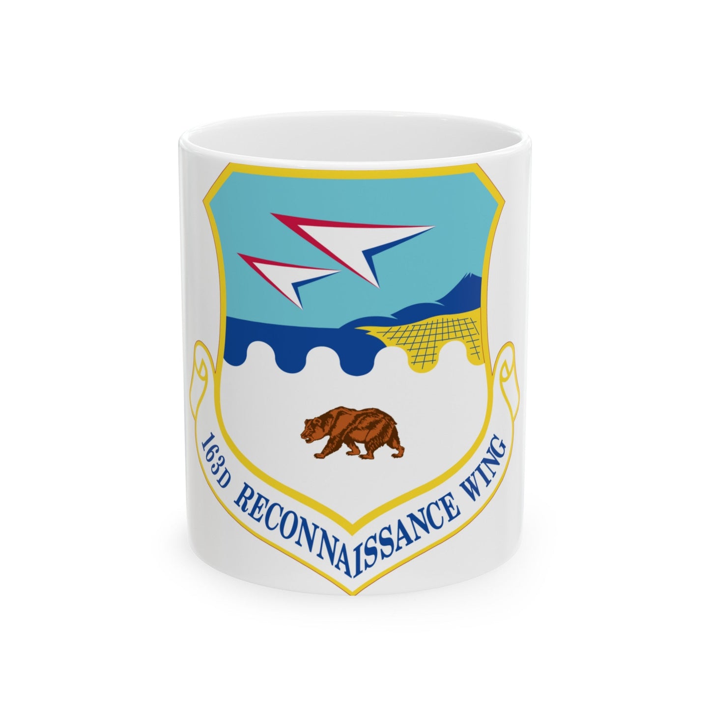163d Attack Wing (U.S. Air Force) White Coffee Mug-11oz-The Sticker Space