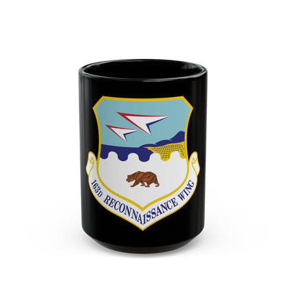 163d Reconnaissance Wing (U.S. Air Force) Black Coffee Mug-15oz-The Sticker Space