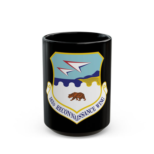 163d Reconnaissance Wing (U.S. Air Force) Black Coffee Mug
