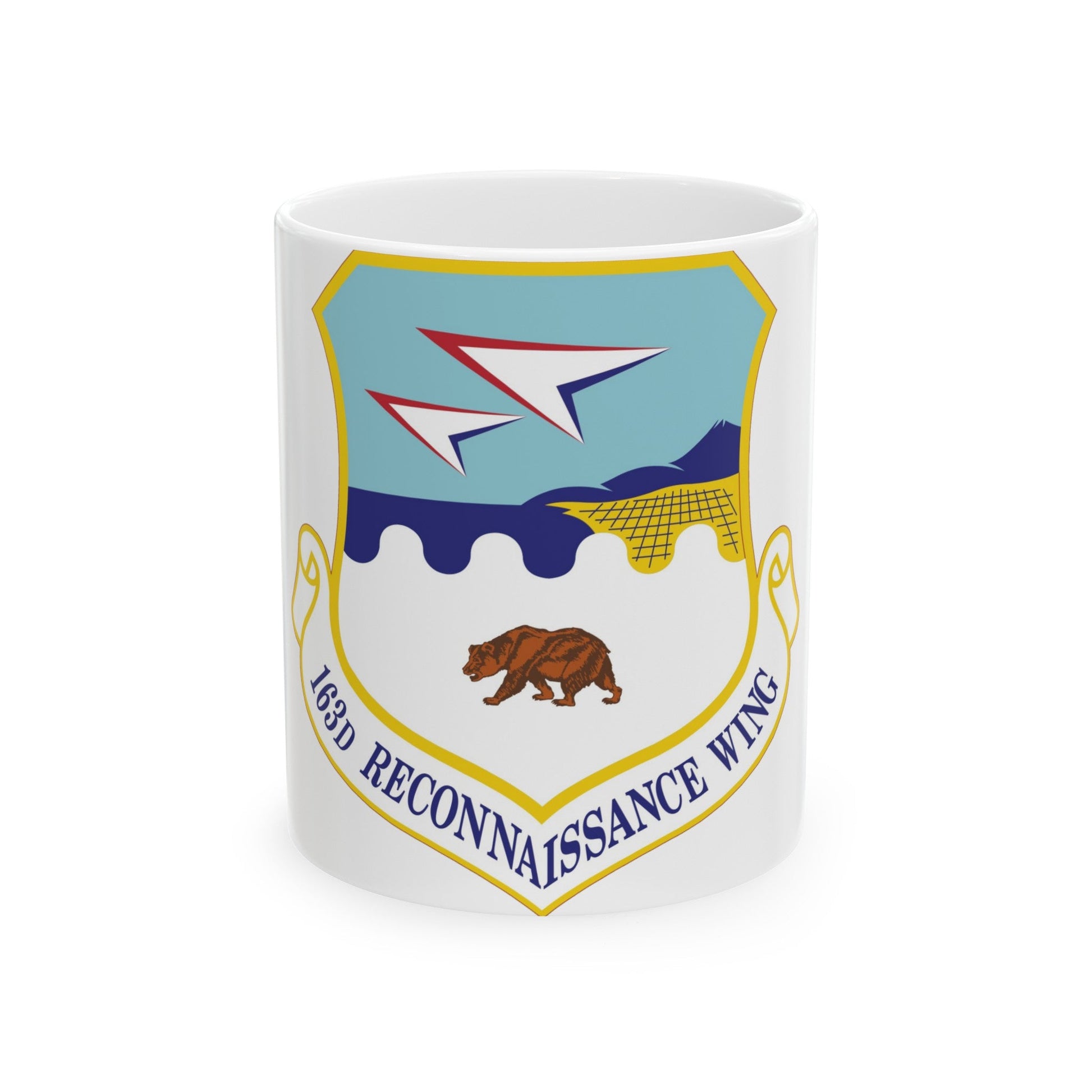 163d Reconnaissance Wing (U.S. Air Force) White Coffee Mug-11oz-The Sticker Space