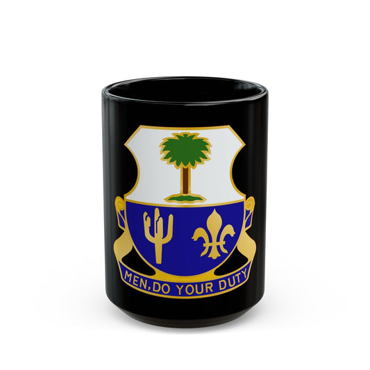 163rd Infantry Regiment (U.S. Army) Black Coffee Mug-15oz-The Sticker Space